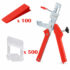Sistem PRO nivelare placi ceramice, cleste, 500 clipsuri 1 mm,100 pene