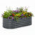 Strat inaltat gradina 160x80x45 cm, otel galvanizat rezistent la coroziune, jardiniera metalica pentru legume si flori